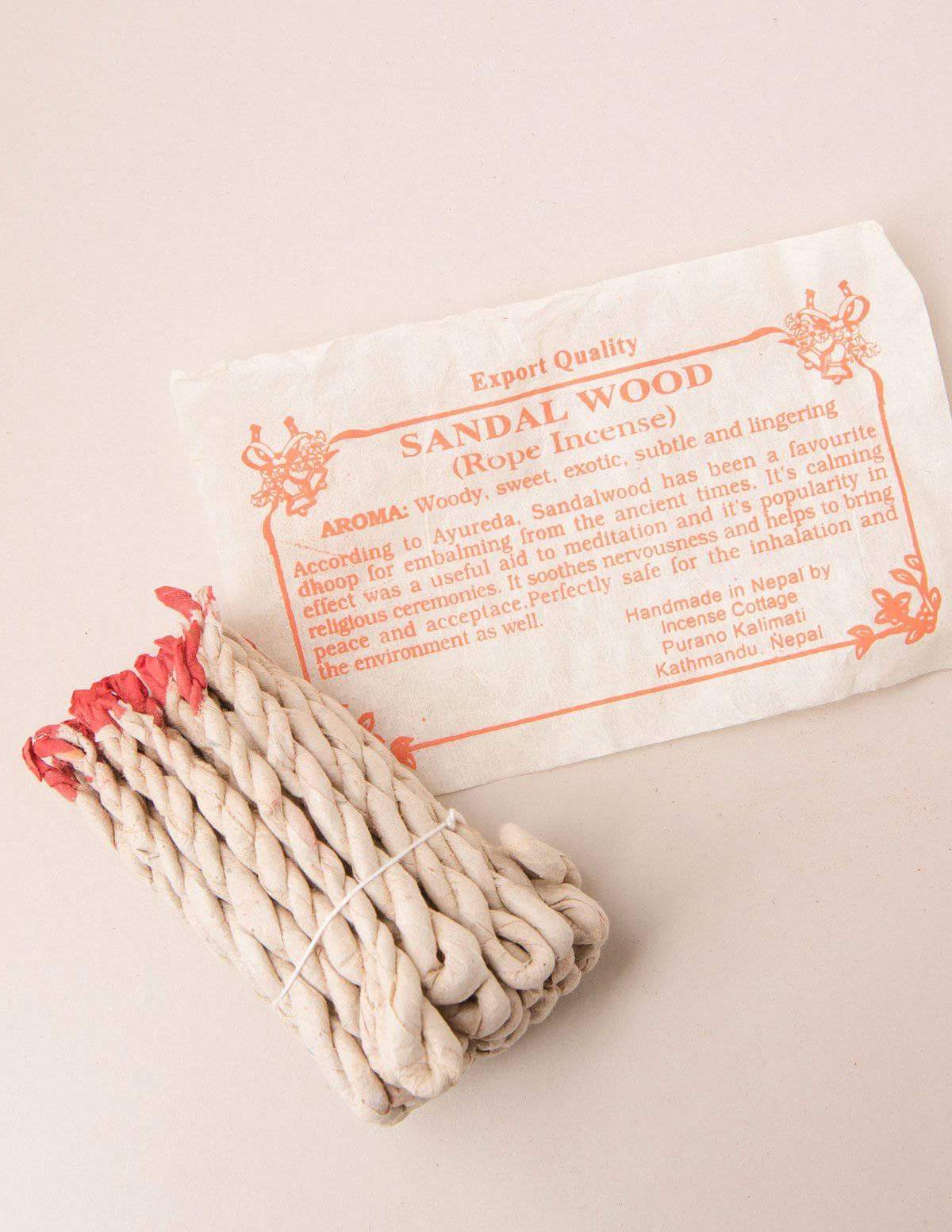 Tibetan Rope Incense | Sandalwood