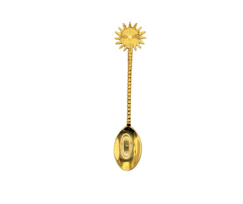 Golden Ray Sun Spoon - Brass Tea Spoon